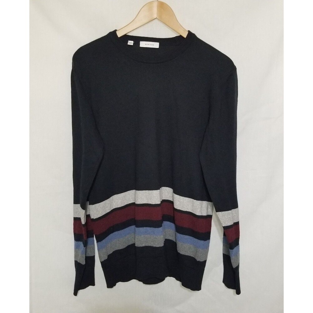 Nominee Sweater Mens Size Large Made in Italy Pullover Cashmere Blend Preppy